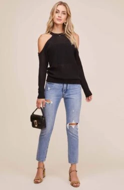 Janet Sweater -Astr The Label Shop ACT12348 BLACK 1