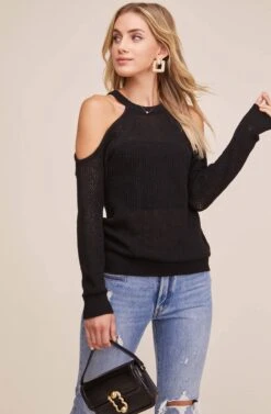 Janet Sweater -Astr The Label Shop ACT12348 BLACK 4