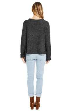 Lexie Side Tie Knit Sweater 10 Lexie Side Tie Knit Sweater -Astr The Label Shop ACT12352 CHARCOAL 03