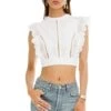 Connie Crop Top -Astr The Label Shop ACT13598 OFF WHITE 00