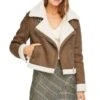 Quincy Moto Jacket -Astr The Label Shop ACT13736 CARAMEL IVORY 00