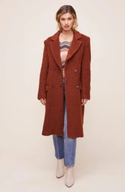 Blair Coat -Astr The Label Shop ACT13910B WARM CINNAMON 1