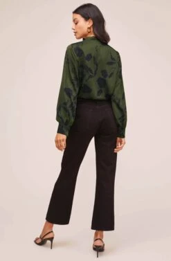 Melbourne Floral Bodysuit -Astr The Label Shop ACT13952 GREEN FLORAL 3