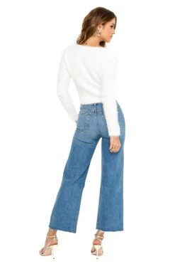 Wrap Front Fuzzy Sweater 19 Wrap Front Fuzzy Sweater -Astr The Label Shop ACT15013 CREAM 03