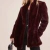 Cleo Coat -Astr The Label Shop ACT15125 PLUM 4