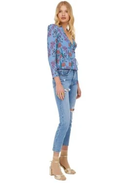 Facade Floral Top 11 Facade Floral Top -Astr The Label Shop ACT15217 BLUEBELL FLORAL 02
