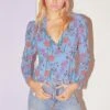 Facade Floral Top -Astr The Label Shop ACT15217 BLUEBELL FLORAL 5