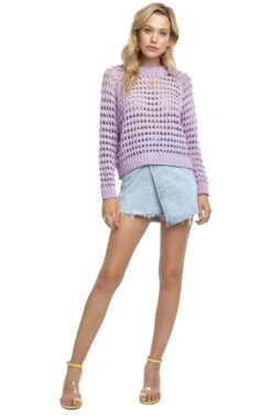 Cameron Sweater 19 Cameron Sweater -Astr The Label Shop ACT15225 LAVENDER 1