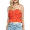 Riley Crop Top -Astr The Label Shop ACT15257B CORAL RED 4