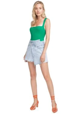 Dean Tank Bodysuit 10 Dean Tank Bodysuit -Astr The Label Shop ACT15260 EMERALD GREEN 1