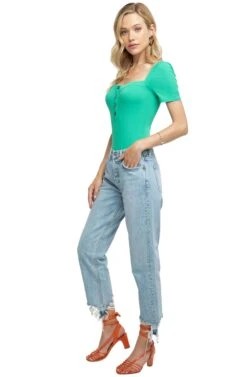 Eli Bodysuit -Astr The Label Shop ACT15333 JADE GREEN 2