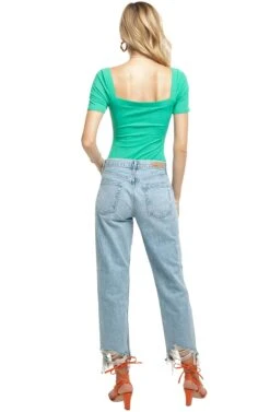 Eli Bodysuit -Astr The Label Shop ACT15333 JADE GREEN 3