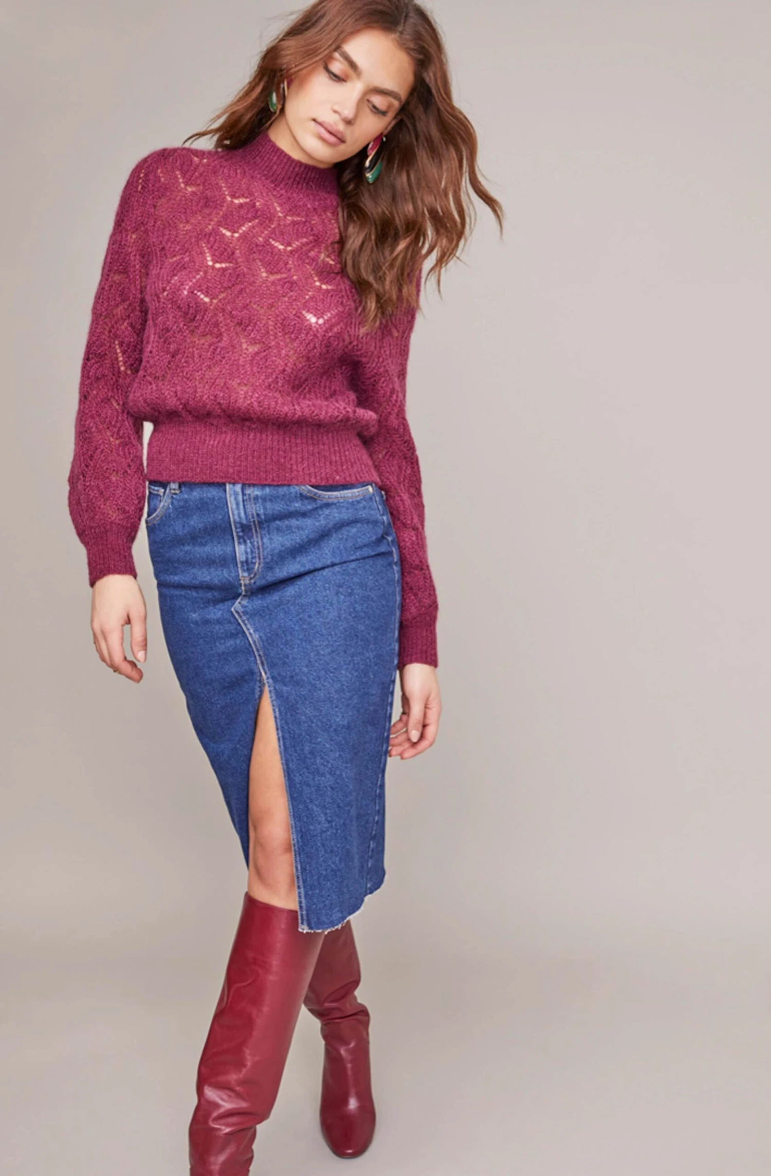 Audra Pointelle Sweater 4 Audra Pointelle Sweater - Image 2