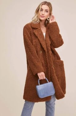 Freddie Coat -Astr The Label Shop ACT15475 CHESTNUT 5