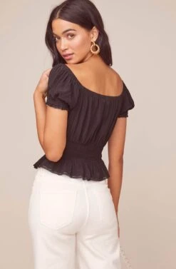 Romy Top -Astr The Label Shop ACT15482 BLACK 4