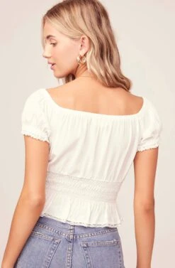 Romy Top -Astr The Label Shop ACT15482 WHITE 4A