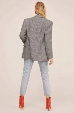 Arlo Blazer -Astr The Label Shop ACT15554 BLACK WHITE HOUNDSTOOTH 4