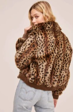Remy Leopard Jacket -Astr The Label Shop ACT15588 LEOPARD SHADOW 5