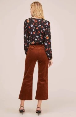 Melanie Floral Top -Astr The Label Shop ACT15593 BLACK MULTI FLORAL 4