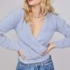 Sheresa Wrap Sweater -Astr The Label Shop ACT15603 SOFT BLUE 2 025440eb 6c41 480b ba68 a7b5c9200602
