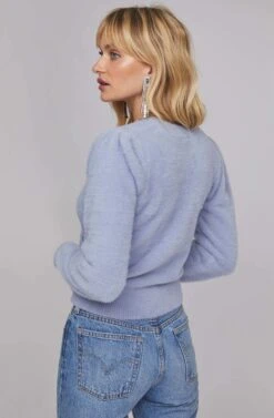 Sheresa Wrap Sweater -Astr The Label Shop ACT15603 SOFT BLUE 4 9cebdeb6 e079 46c5 8e87 f6a5cda8f178