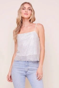 Disco Chainmail Cowl Neck Top