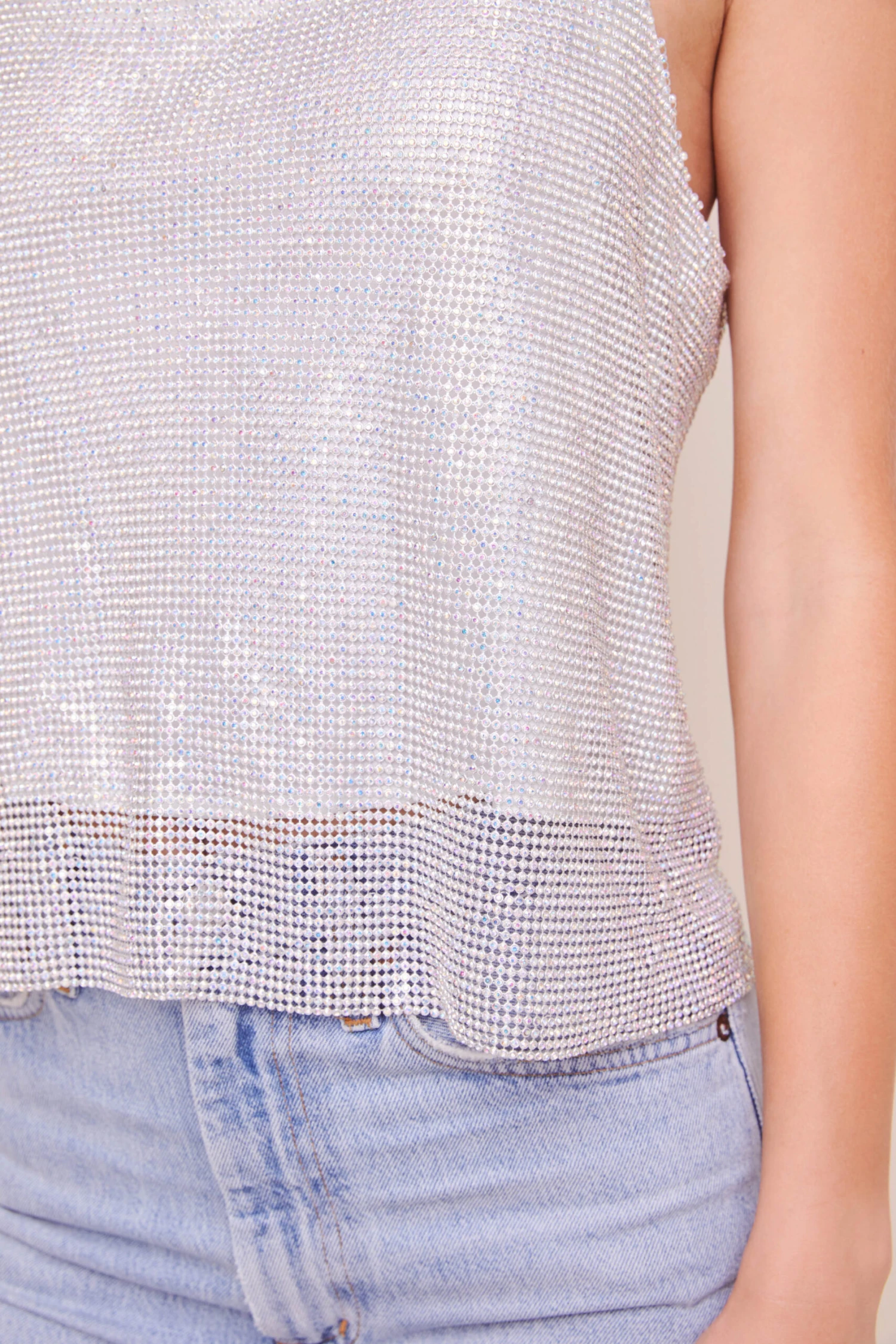 Disco Chainmail Cowl Neck Top 7 Disco Chainmail Cowl Neck Top - Image 5