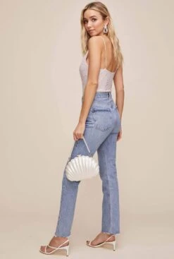 Stardust Embellished Bodysuit -Astr The Label Shop ACT15646 SANDSTONE 4