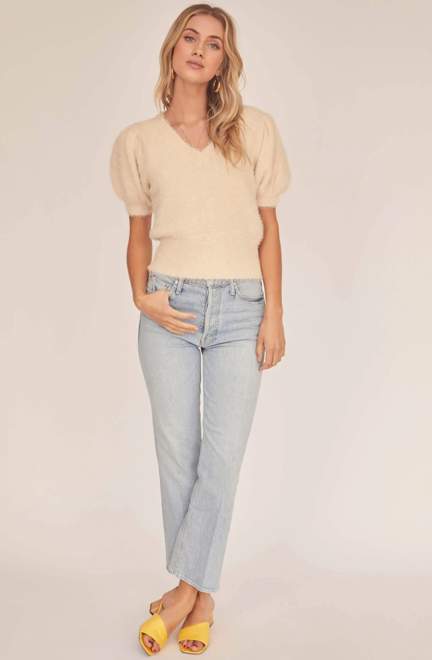 Alina Puff Sleeve Sweater 4 Alina Puff Sleeve Sweater - Image 2