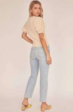 Alina Puff Sleeve Sweater 14 Alina Puff Sleeve Sweater -Astr The Label Shop ACT15731 CREAM 3A