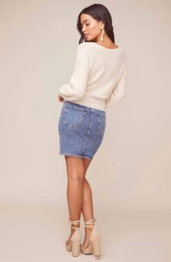 Denali Wrap Sweater 25 Denali Wrap Sweater -Astr The Label Shop ACT15798 CREAM 3