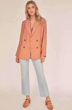 Allegra Oversized Blazer -Astr The Label Shop ACT15839 BAKED CLAY 1A