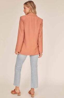 Allegra Oversized Blazer -Astr The Label Shop ACT15839 BAKED CLAY 3A