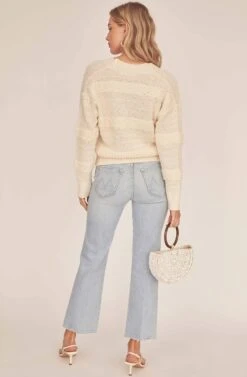 Madeline Wrap Sweater -Astr The Label Shop ACT15840 IVORY 3A