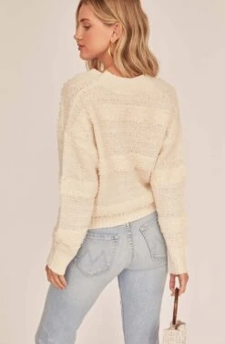 Madeline Wrap Sweater -Astr The Label Shop ACT15840 IVORY 4A