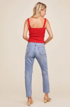 Darci Smocked Top 16 Darci Smocked Top -Astr The Label Shop ACT15849 RED 3