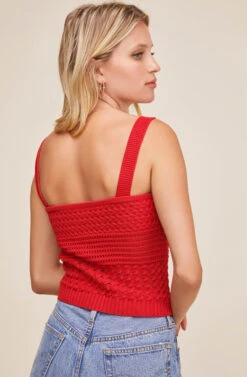 Darci Smocked Top 17 Darci Smocked Top -Astr The Label Shop ACT15849 RED 4