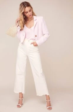 Karma Cropped Blazer -Astr The Label Shop ACT15930 STRAWBERRY PARFAIT 1