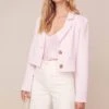 Karma Cropped Blazer 2 Karma Cropped Blazer -Astr The Label Shop ACT15930 STRAWBERRY PARFAIT 3