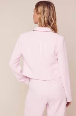 Karma Cropped Blazer -Astr The Label Shop ACT15930 STRAWBERRY PARFAIT 7