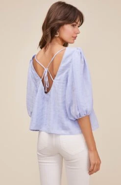 Maris Puff Sleeve Top -Astr The Label Shop ACT16001 PERIWINKLE 5 61cd9220 fde4 4095 b96c 6836ee3a1784