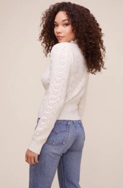 Sally Mock Neck Sweater 36 Sally Mock Neck Sweater -Astr The Label Shop ACT16116 CREAM 4