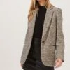 Harlow Houndstooth Oversized Blazer -Astr The Label Shop ACT16133B HAZELNUT BLACKHOUNDSTOOTH 3
