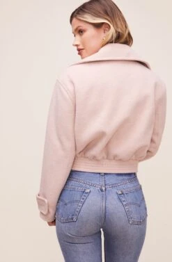 Andrea Moto Jacket 12 Andrea Moto Jacket -Astr The Label Shop ACT16202 BLUSH 5