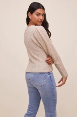 Cecilia Knit Cardigan -Astr The Label Shop ACT16315 GOLD 7