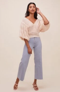 Ginny Floral Smocked Puff Sleeve Top 10 Ginny Floral Smocked Puff Sleeve Top -Astr The Label Shop ACT16562 CREAMFLORAL 2