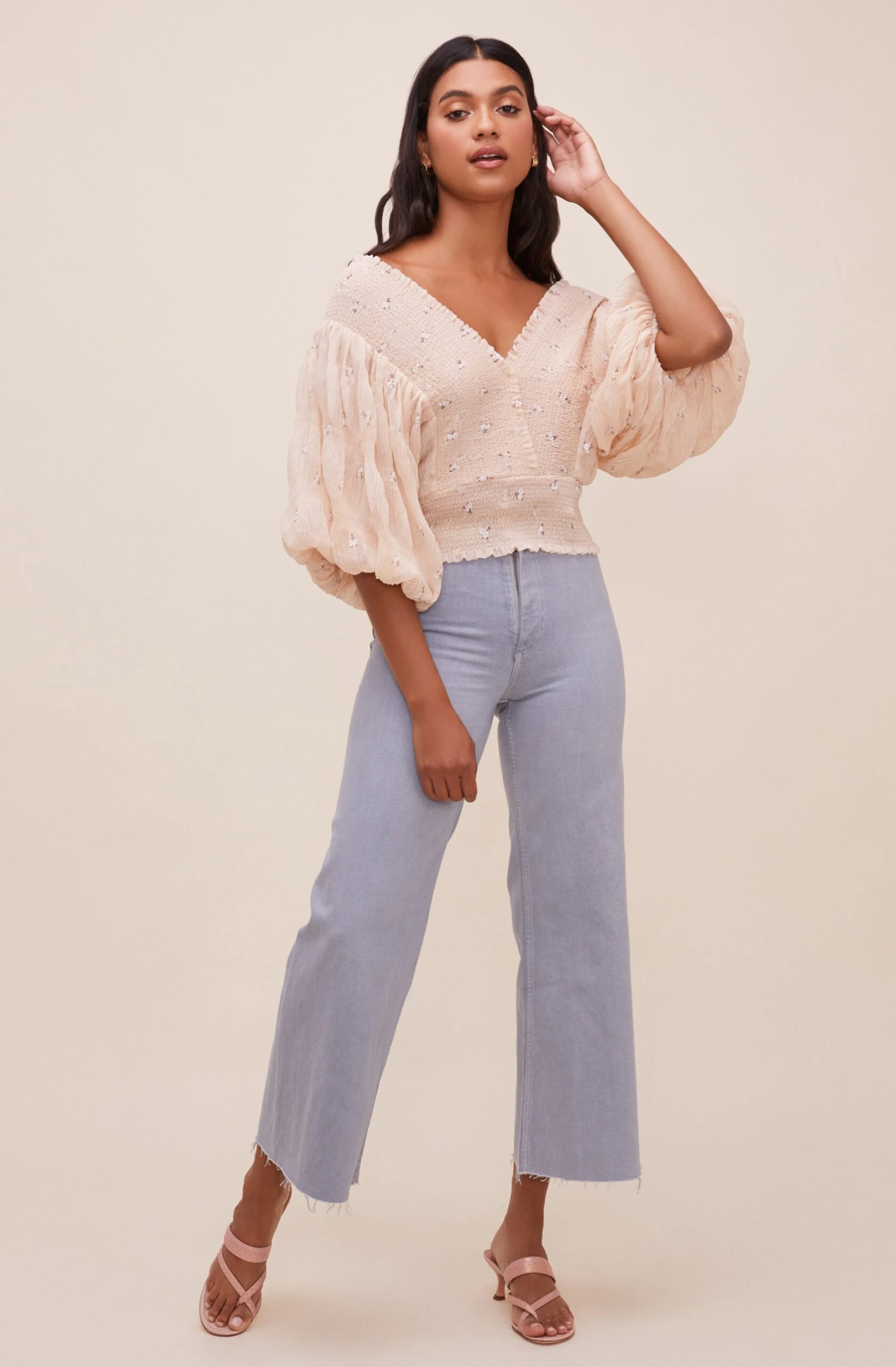 Ginny Floral Smocked Puff Sleeve Top 5 Ginny Floral Smocked Puff Sleeve Top - Image 3