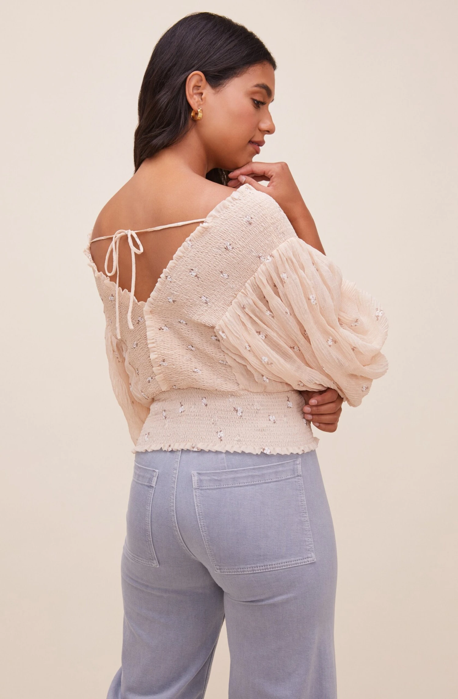 Ginny Floral Smocked Puff Sleeve Top 6 Ginny Floral Smocked Puff Sleeve Top - Image 4