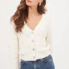 Tea Party Rhinestone Embellished Cardigan