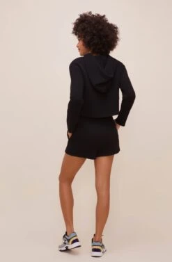 Hold Me Drawstring Hoodie -Astr The Label Shop ACT16592 BLACK 3